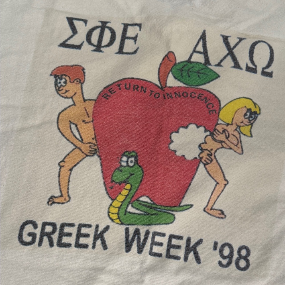University of Maryland vintage 1998 Greek Week Tee - AXO, alpha chi omega, AChiO